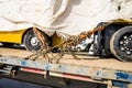 Chain Tiedown secured cargo Royalty Free Stock Photo