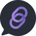 Chain url internet website button icon vector Royalty Free Stock Photo