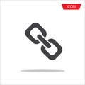 Chain vector icon in trendy flat style , connection symbol icon