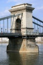 Chainbridge in Budapest Royalty Free Stock Photo