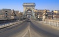 The Chainbridge in Budapest Royalty Free Stock Photo