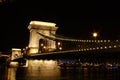 Chainbridge at Night Royalty Free Stock Photo