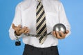 Chained businessman Royalty Free Stock Photo