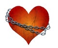 Chained heart Royalty Free Stock Photo
