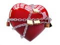 Chained heart Royalty Free Stock Photo