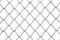 Chainlink metal wire fence