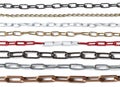 Chains chain gold silver black iron palace red white Royalty Free Stock Photo