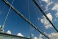 Chains of the Menai Suspension Bridge over between Anglesey and