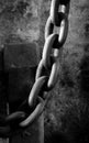 Chains in an old abandoned factory