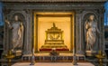 The chains of Saint Peter, in the Church of San Pietro in Vincoli in Rome, Italy. Royalty Free Stock Photo