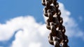 Chains under the blue sky Royalty Free Stock Photo