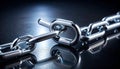 A Chains Weakest Link Under Pressure Royalty Free Stock Photo