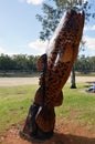 Chainsaw Art of an Fish.