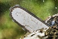 The chainsaw blade Royalty Free Stock Photo