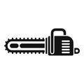 Chainsaw icon simple vector. Garden work equipment Royalty Free Stock Photo
