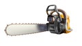 Chainsaw on white background 3d illustration no shadow