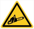 Chainsaws, warning signs for chainsaw storage areas
