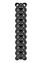 Three interlaced chains, vertebral pattern found on Manx runestones Royalty Free Stock Photo