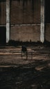 Chair in abandoned building Royalty Free Stock Photo