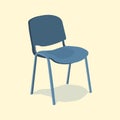 Chair detailed single object realistic design . Royalty Free Stock Photo