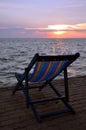 Chair in front of the beach