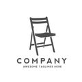 Chair furniture logo design concept
