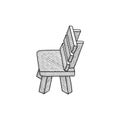 Chair Garden Line Art Creative Design