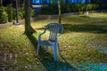 Chair on garden