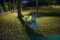 Chair on garden
