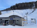 Chair gondola Alt St. Johann - Sellamatt or combined train with the chairs and gondolas on the axis Alt St. Johann - Alp Sellamatt