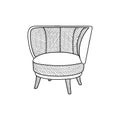 chair house furniture logo symbol design illustration, vector design template