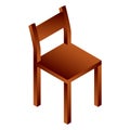 Chair house icon, isometric style
