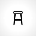 chair icon. bar stool vector icon. chair isolated icon Royalty Free Stock Photo