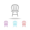 chair icon. Elements of furniture in multi colored icons. Premium quality graphic design icon. Simple icon for websites, web desig Royalty Free Stock Photo