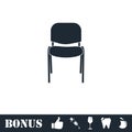 Chair icon flat