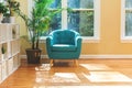 Chair inside a large home Royalty Free Stock Photo