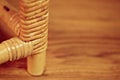 Chair legs with woody texture background Royalty Free Stock Photo