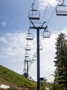 Chair lift above Shirley Lake