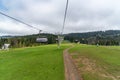 Chair lift on GubaÃâÃÂ³wka mountain in the GubaÃâÃÂ³wka Range, above the Polish town of Zakopane