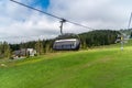 Chair lift on GubaÃâÃÂ³wka mountain in the GubaÃâÃÂ³wka Range, above the Polish town of Zakopane Royalty Free Stock Photo