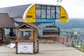 Chair lift on GubaÃâÃÂ³wka mountain in the GubaÃâÃÂ³wka Range, above the Polish town of Zakopane