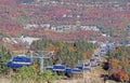 Vermont Chair lift overlooking Autumn colors