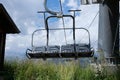 Chair lift in the summer time Royalty Free Stock Photo