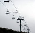 Chair Lifts Mount Hotham Royalty Free Stock Photo