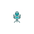 Chair line icon. linear style sign for mobile concept and web design. Outline vector icon. Symbol, logo illustration. Vector Royalty Free Stock Photo