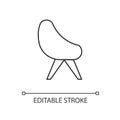 Chair linear icon Royalty Free Stock Photo