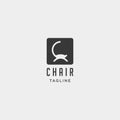 chair logo design vector icon illustration icon isolated Royalty Free Stock Photo