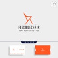 chair logo design vector icon illustration icon isolated Royalty Free Stock Photo