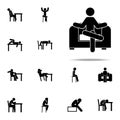 chair, lounge, man icon. Man Sitting On icons universal set for web and mobile Royalty Free Stock Photo