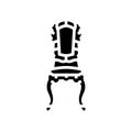 chair luxury royal glyph icon vector illustration